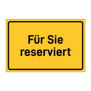 Für Sie reserviert