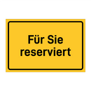 Für Sie reserviert