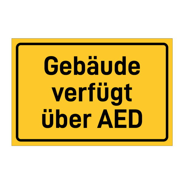 Gebäude verfügt über AED