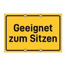 Geeignet zum Sitzen