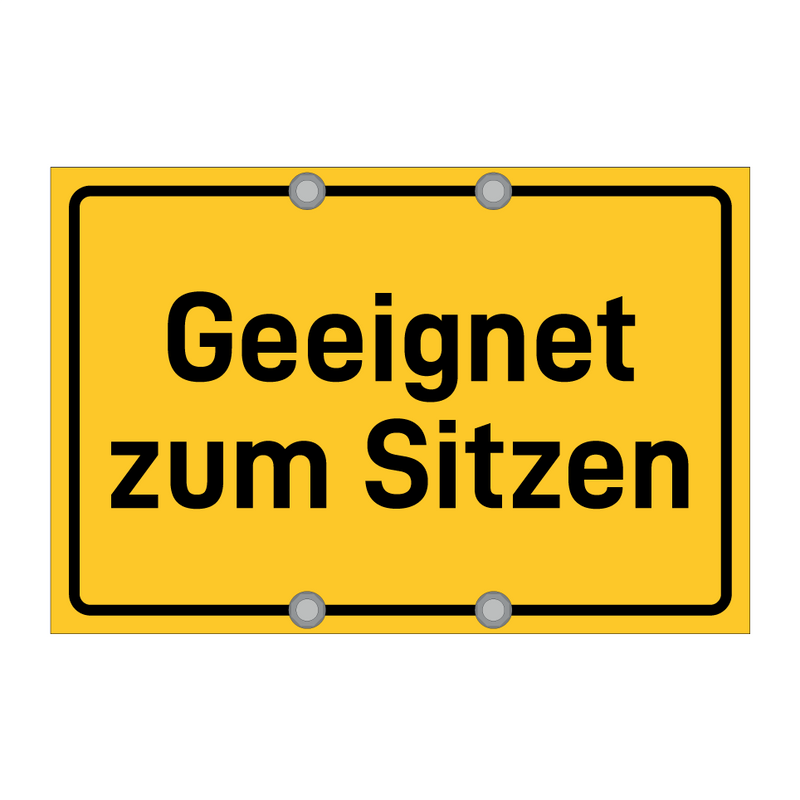 Geeignet zum Sitzen