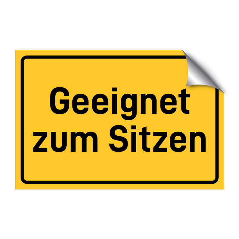 Geeignet zum Sitzen