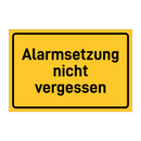 Alarmsetzung nicht vergessen & Alarmsetzung nicht vergessen & Alarmsetzung nicht vergessen