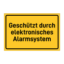 Geschützt durch elektronisches Alarmsystem