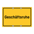 Geschäftsruhe