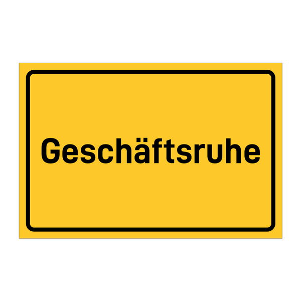 Geschäftsruhe