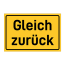Gleich zurück
