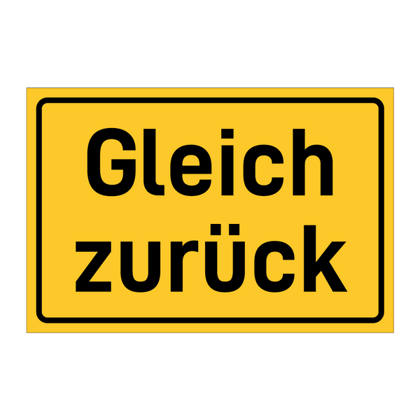 Gleich zurück