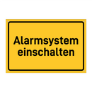 Alarmsystem einschalten & Alarmsystem einschalten & Alarmsystem einschalten
