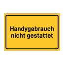 Handygebrauch nicht gestattet