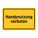Handynutzung verboten