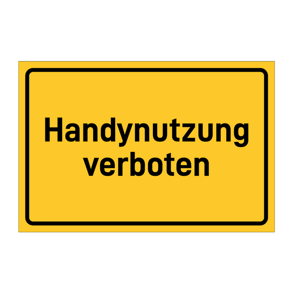 Handynutzung verboten