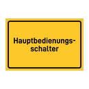 Hauptbedienungs- schalter