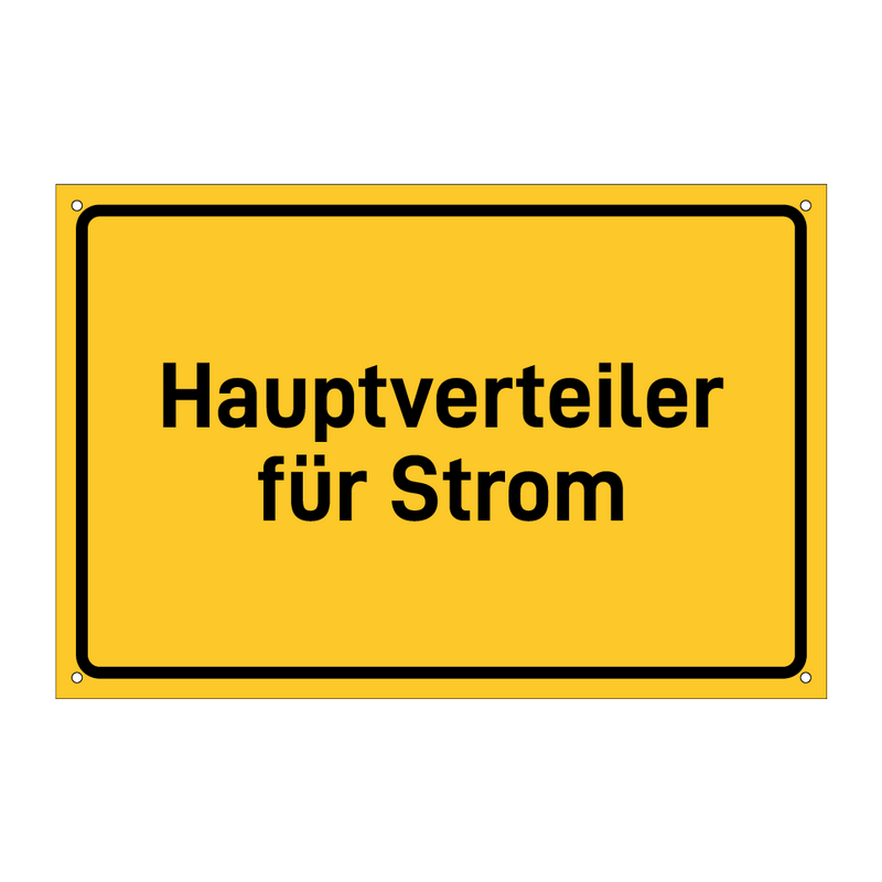 Hauptverteiler für Strom