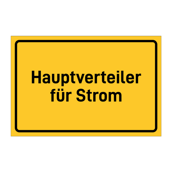 Hauptverteiler für Strom