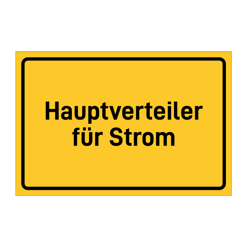 Hauptverteiler für Strom