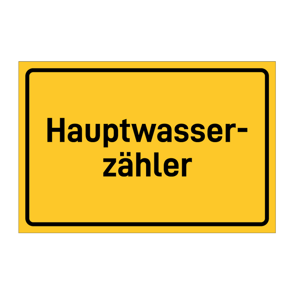 Hauptwasser- zähler