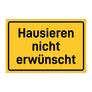 Hausieren nicht erwünscht
