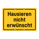 Hausieren nicht erwünscht