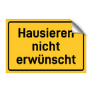 Hausieren nicht erwünscht