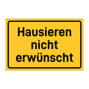 Hausieren nicht erwünscht