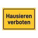 Hausieren verboten