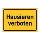 Hausieren verboten
