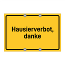 Hausierverbot, danke