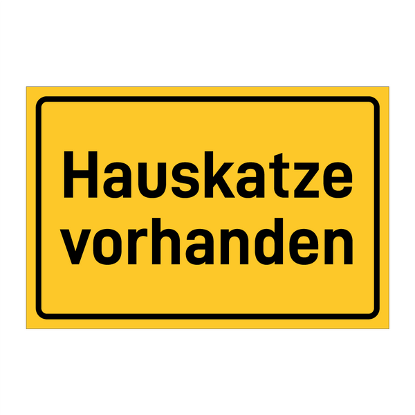 Hauskatze vorhanden