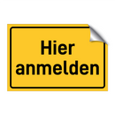 Hier anmelden
