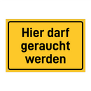 Hier darf geraucht werden