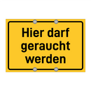 Hier darf geraucht werden