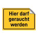 Hier darf geraucht werden