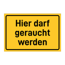 Hier darf geraucht werden