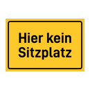 Hier kein Sitzplatz