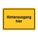 Hinterausgang hier