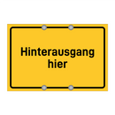 Hinterausgang hier