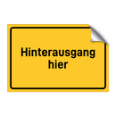 Hinterausgang hier