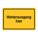Hinterausgang hier