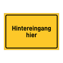 Hintereingang hier