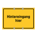 Hintereingang hier