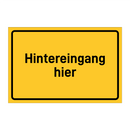Hintereingang hier