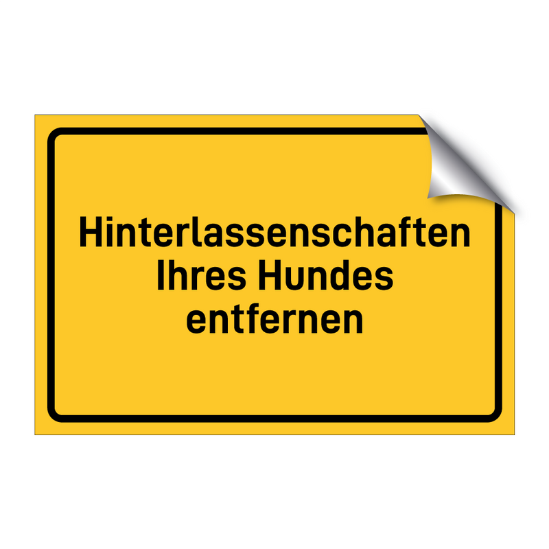 Hinterlassenschaften Ihres Hundes entfernen