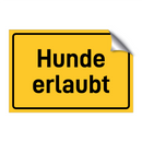 Hunde erlaubt