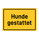 Hunde gestattet