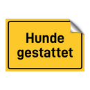Hunde gestattet