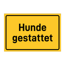 Hunde gestattet