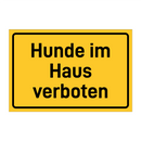 Hunde im Haus verboten