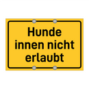 Hunde innen nicht erlaubt