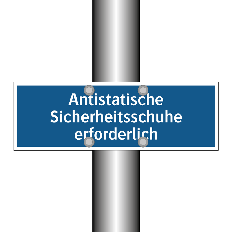 Antistatische Sicherheitsschuhe erforderlich